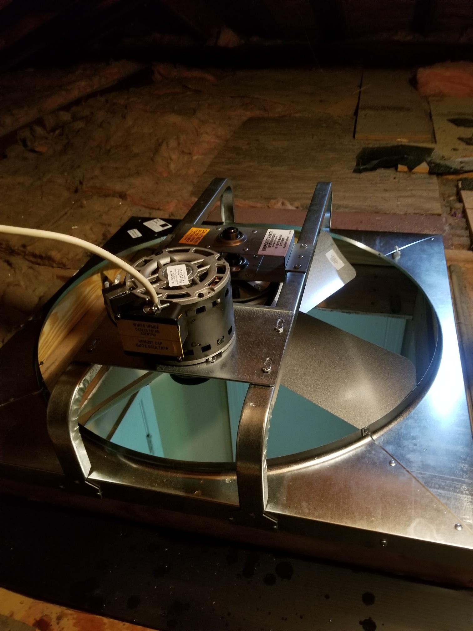 Attic fan installation