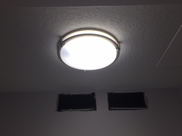Interior lighting installation