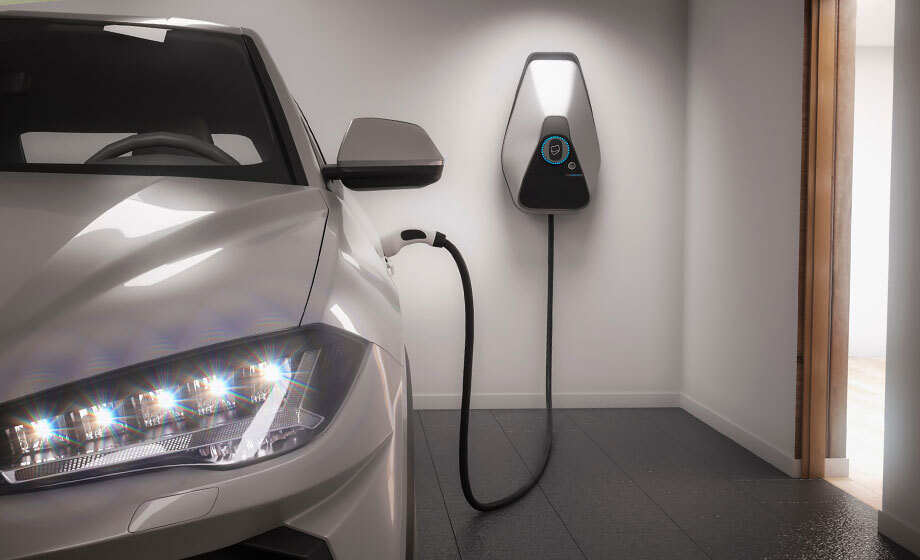 Electric vehicle charging station installation